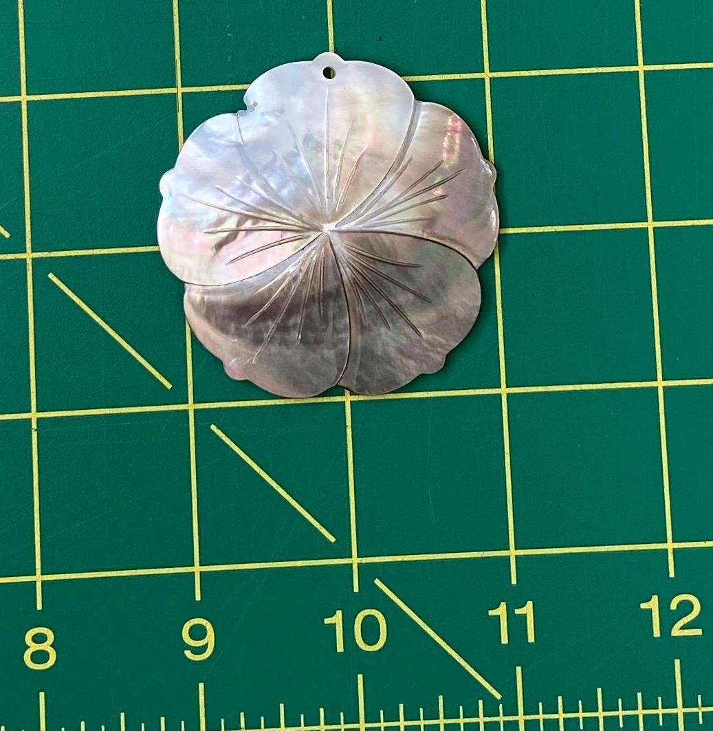 2.25" Hibiscus Mother of Pearl Seashells
