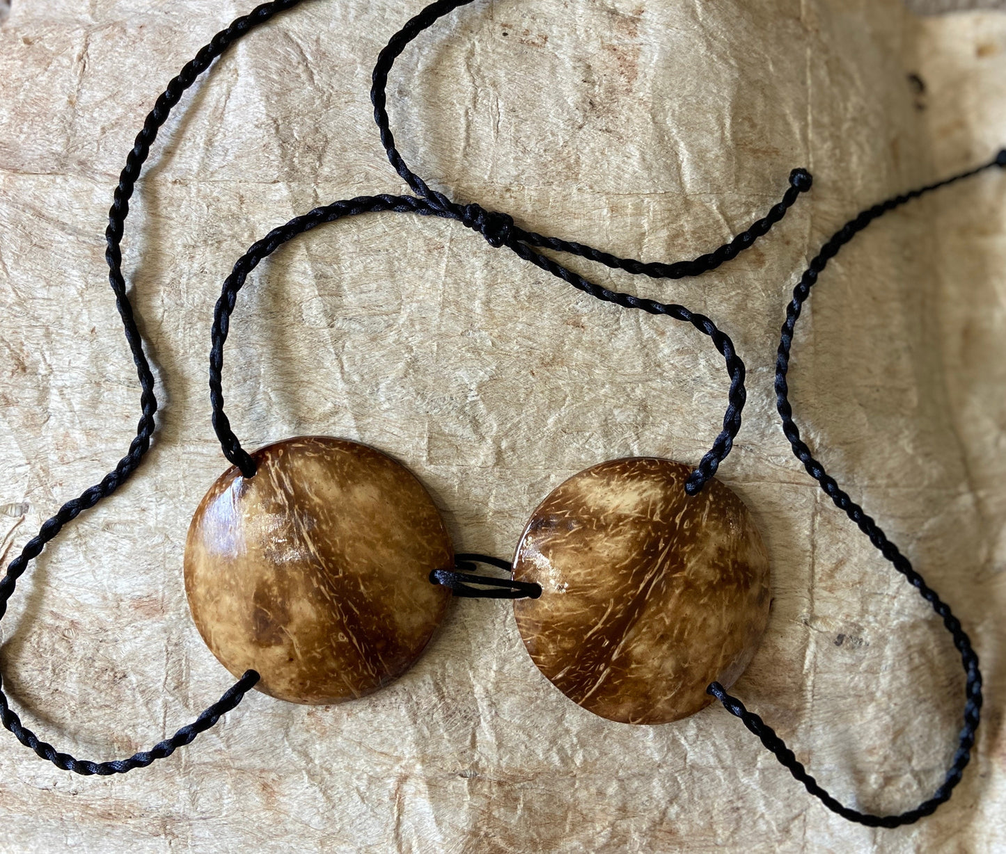 Toddler-Tween Size Natural Coconut Shell Bikini