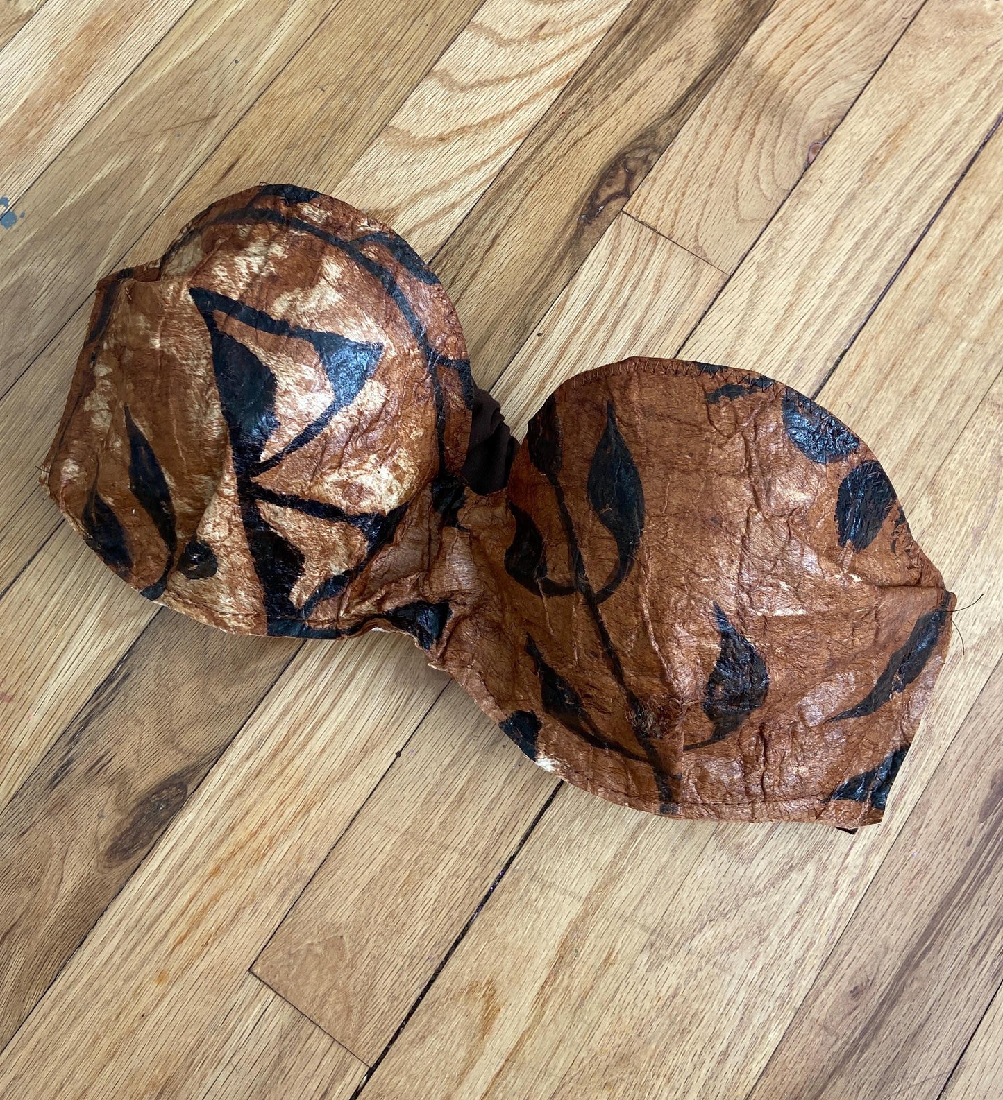 Tapa Cloth Strapless Bra Top Tailored and Contour Designed (Not Randomly Cut) Premium Performance Quality Solo Competition Graded Ori Tahiti