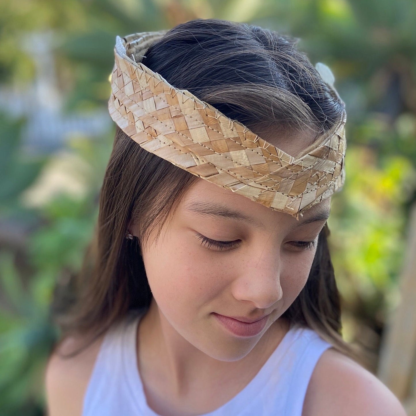 Tiara Style Lauhala Band with Velcro