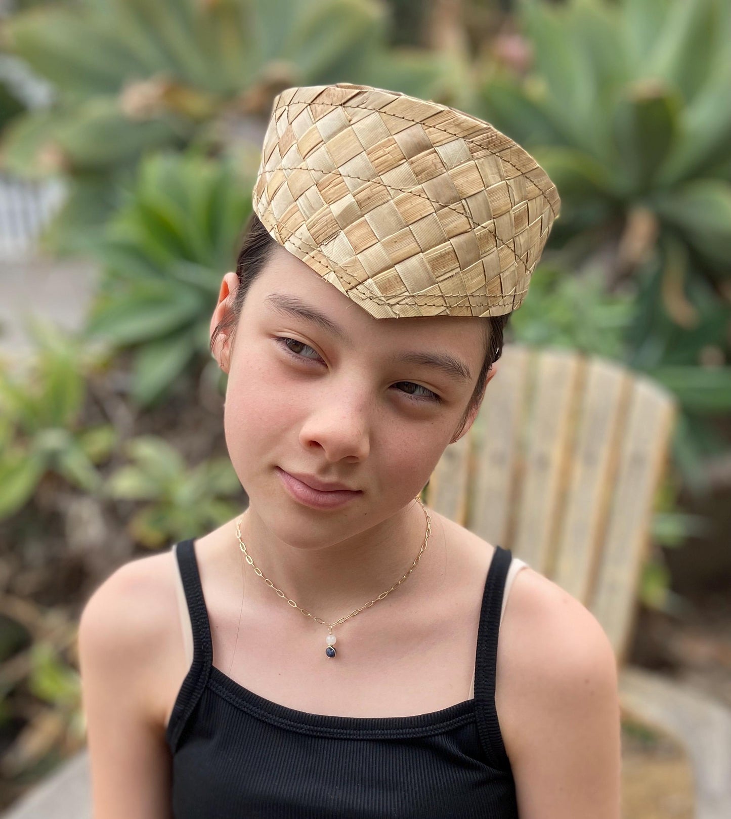 10" or 12" Tall Wrapped Crown Lauhala Headdress Base