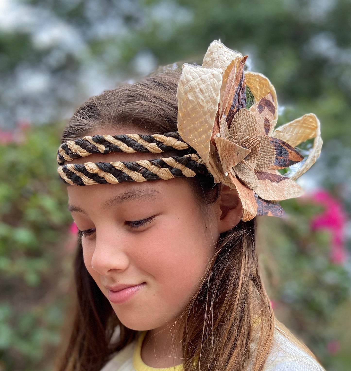 Samoan Siapo Tapa Cloth Headdress