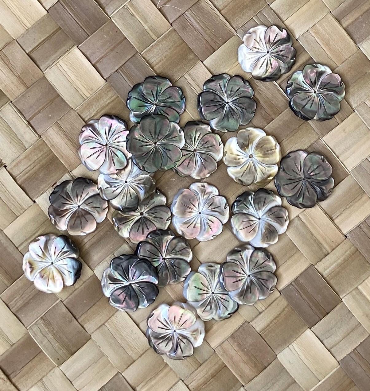 Baby Hibiscus Mother of Pearl Seashells