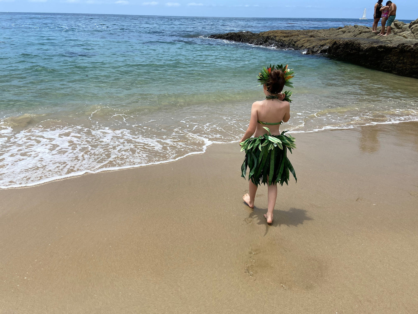 Keiki Silk Ti Leaf Hau Skirt Premium Grade Ori Tahiti Aparima Otea Solo Competition Hula Kahiko Polynesian Dance Beach Weddings Photography