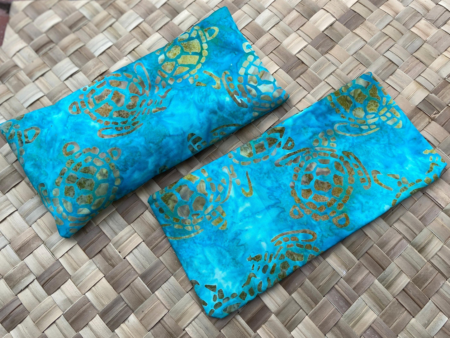 French Lavender Eye Pillow Focus at Solo Competition Luxury Organic Vegan Aromatherapy Weighted Dream Pillow Washable Removable Batik Cover