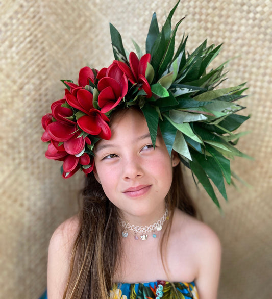 Polynesian Silver Queen Headdress