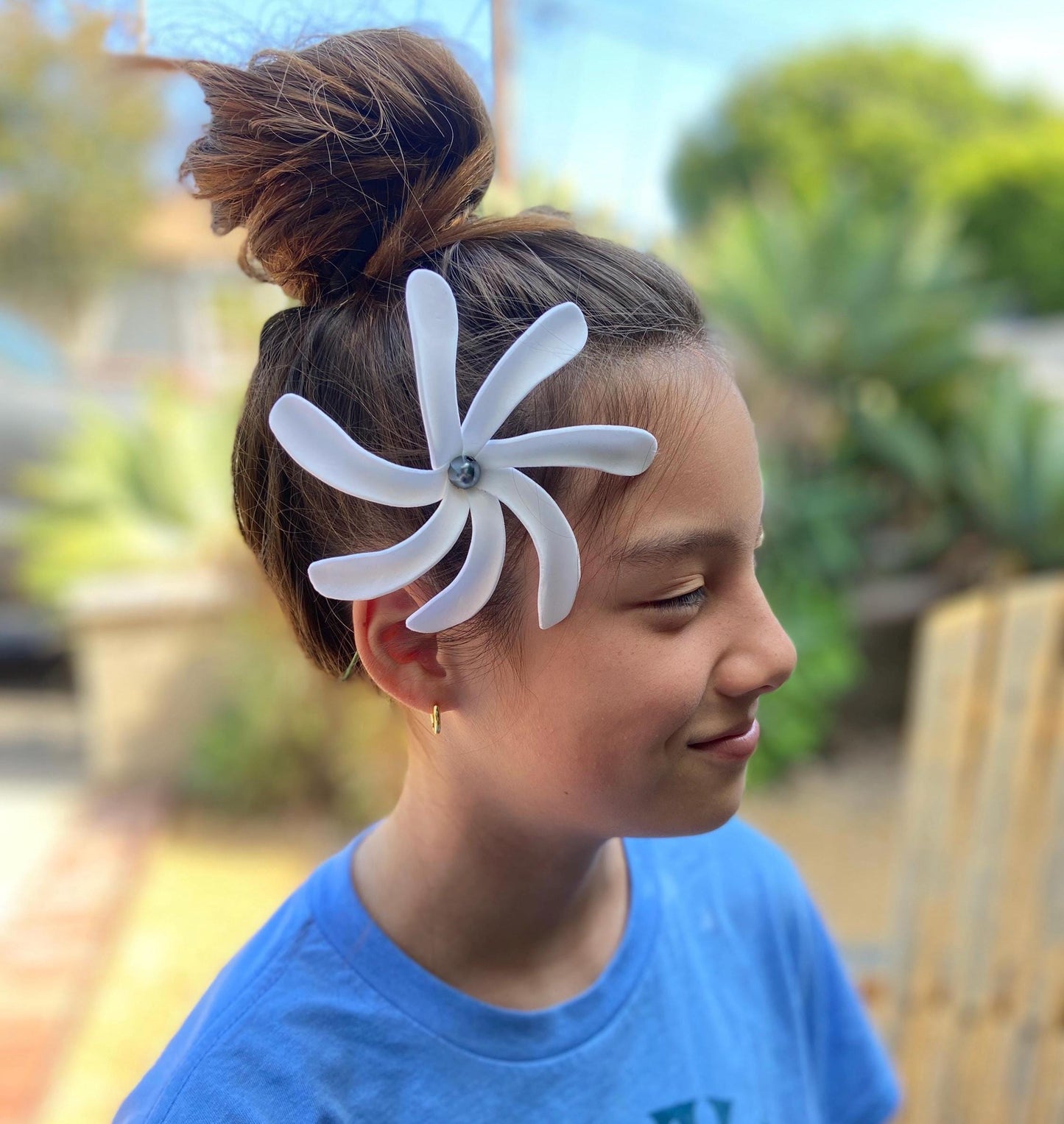 Tiare Tahitian Gardenia Faux Foam Flower Hair Pick Polynesian Dance Accessories Hula Costume Vintage apinup Hawaiian Wedding Bridesmaid Gift