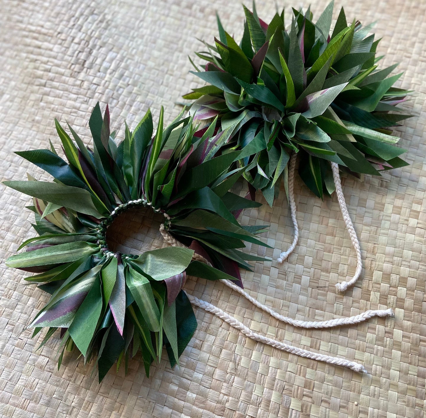 Keiki Hip Hei Premium Silk Ti Leaf Hau Mōr'e Tamārii Tamāhine Ori Tahiti Hula Kahiko Polynesian Dance Heiva Siva Samoa