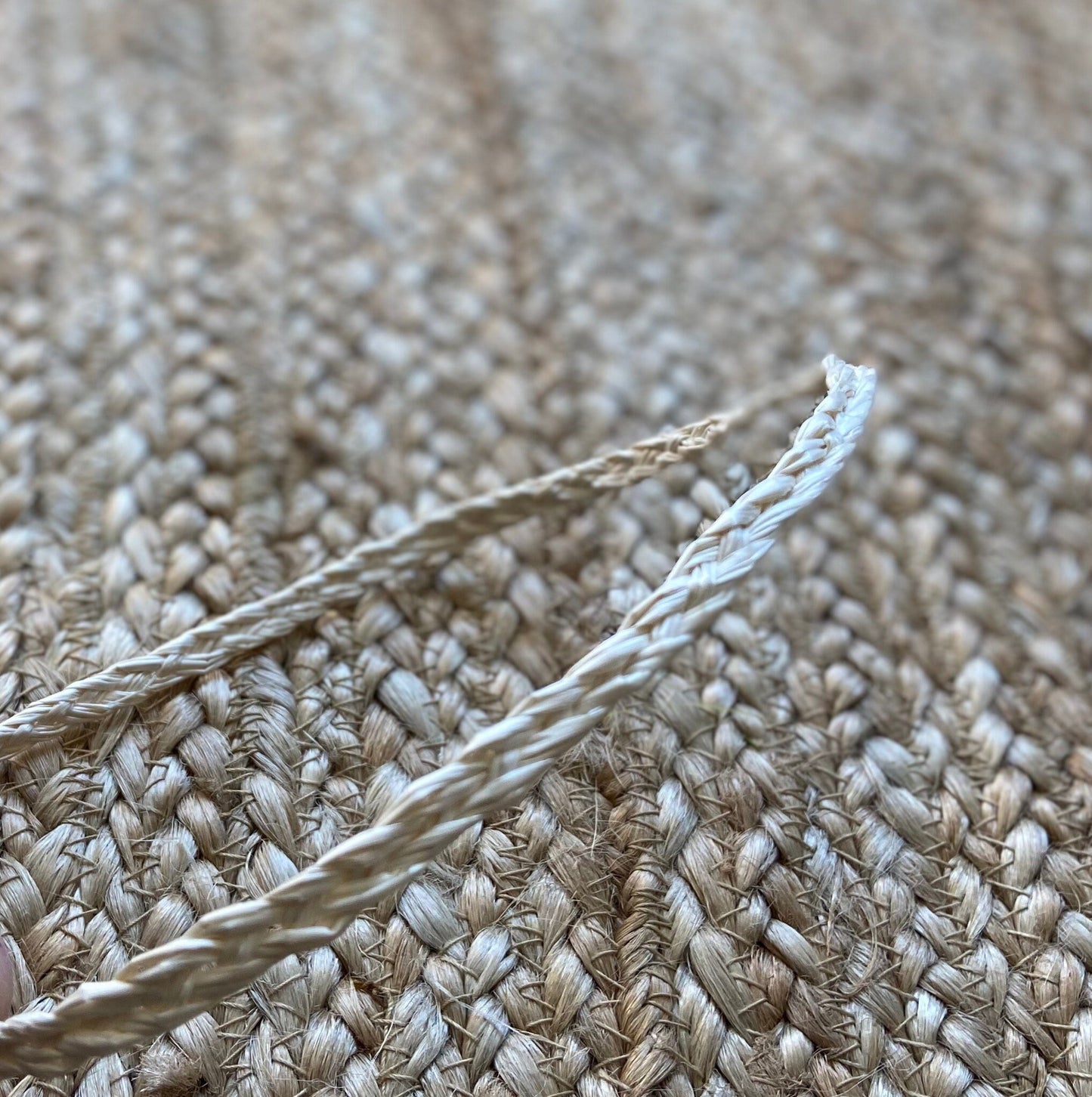 Necklace Base for DIY Costuming Hand Plaited from the Finest Millinery Grade Blanched Palm Raffia and Niau Blanc