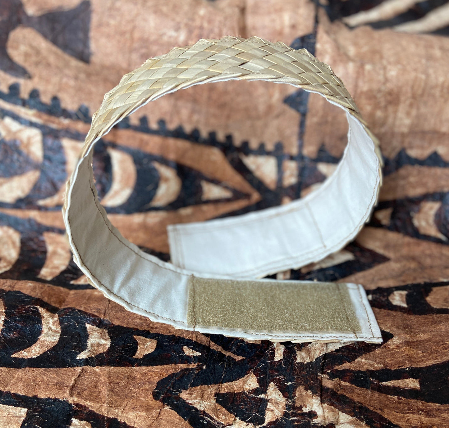 6” Lauhala Helmet Band with Velcro