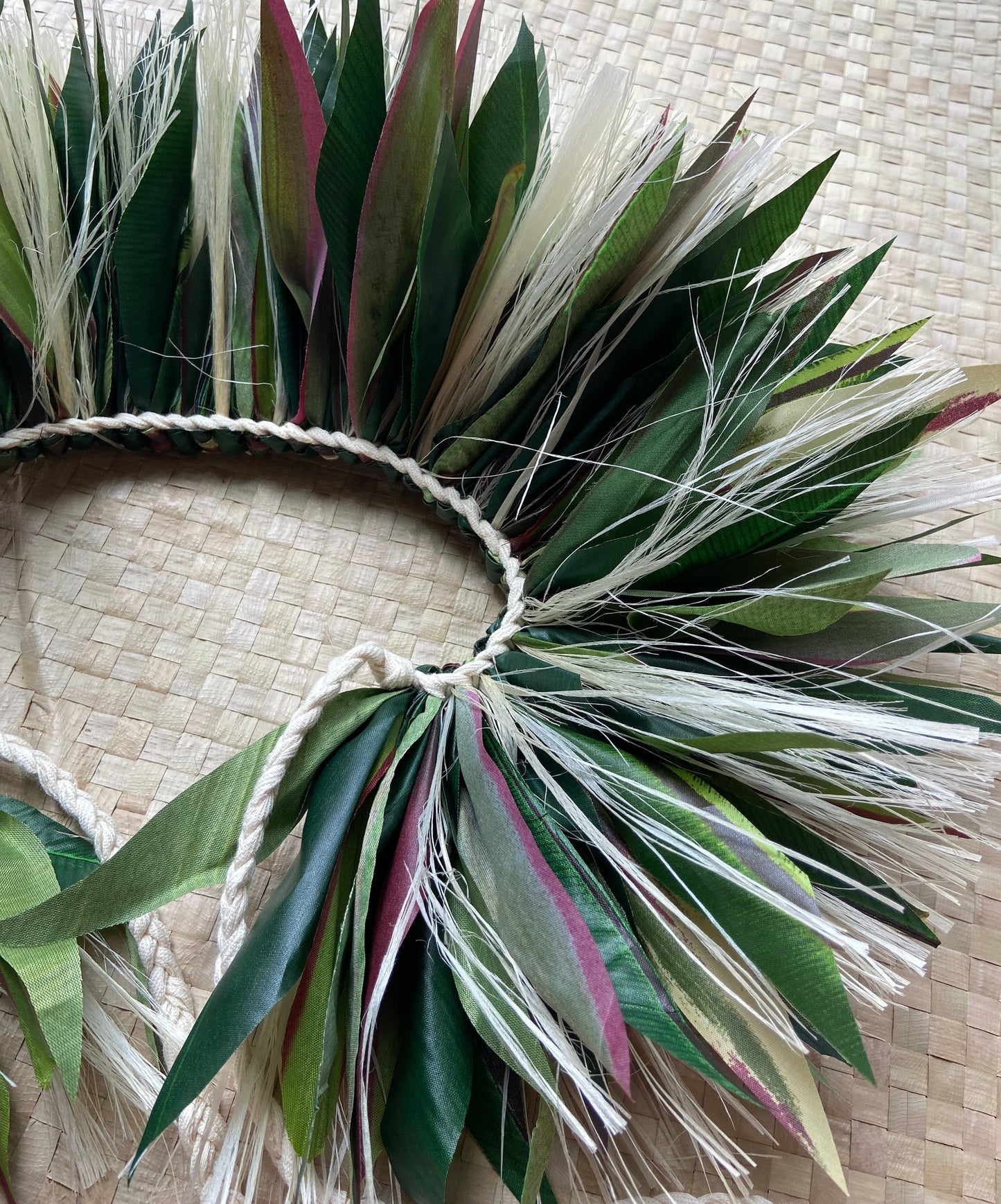 Keiki Hip Hei Premium Silk Ti Leaf Hau Mōr'e Tamārii Tamāhine Ori Tahiti Hula Kahiko Polynesian Dance Heiva Siva Samoa