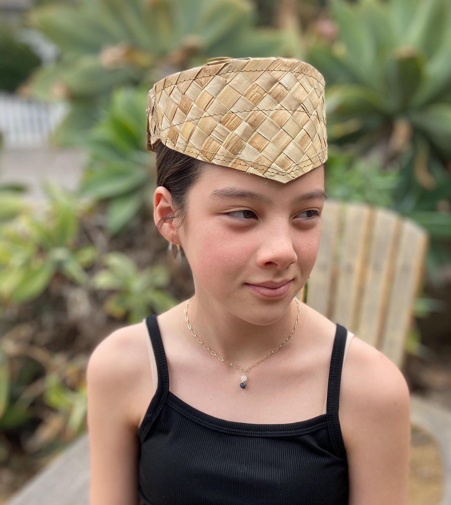 10" or 12" Tall Wrapped Crown Lauhala Headdress Base