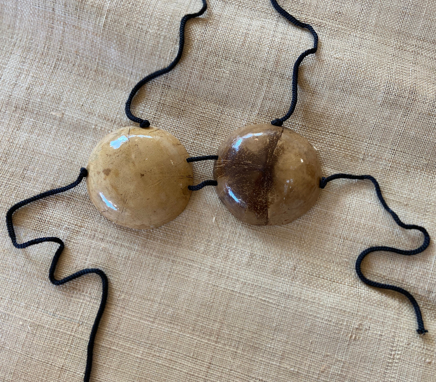 Toddler-Tween Size Natural Coconut Shell Bikini