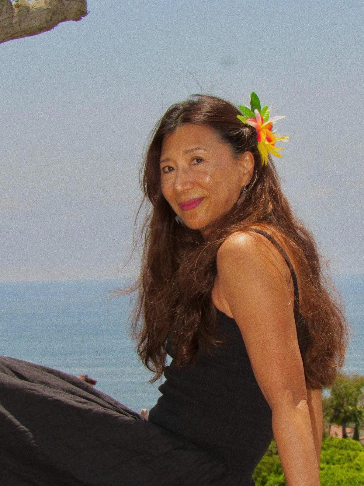 Hawaiian Plumeria Hair Clip Tahitian Costume Accessories Maile & Spider Lily Artificial Ti Leaf Tropical Hairpin Aparima Ahuroa Otea Solo