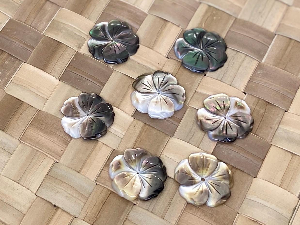 Baby Hibiscus Mother of Pearl Seashells