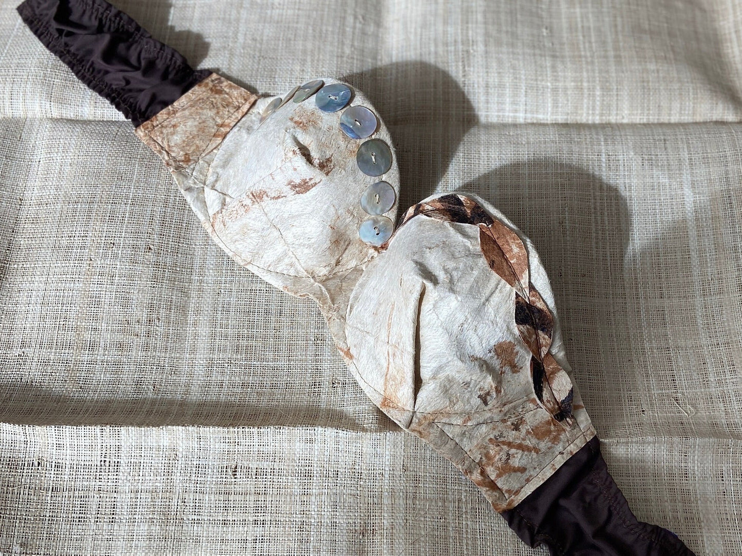 Tapa Cloth Strapless Bra Top Tailored and Contour Designed (Not Randomly Cut) Premium Performance Quality Solo Competition Graded Ori Tahiti