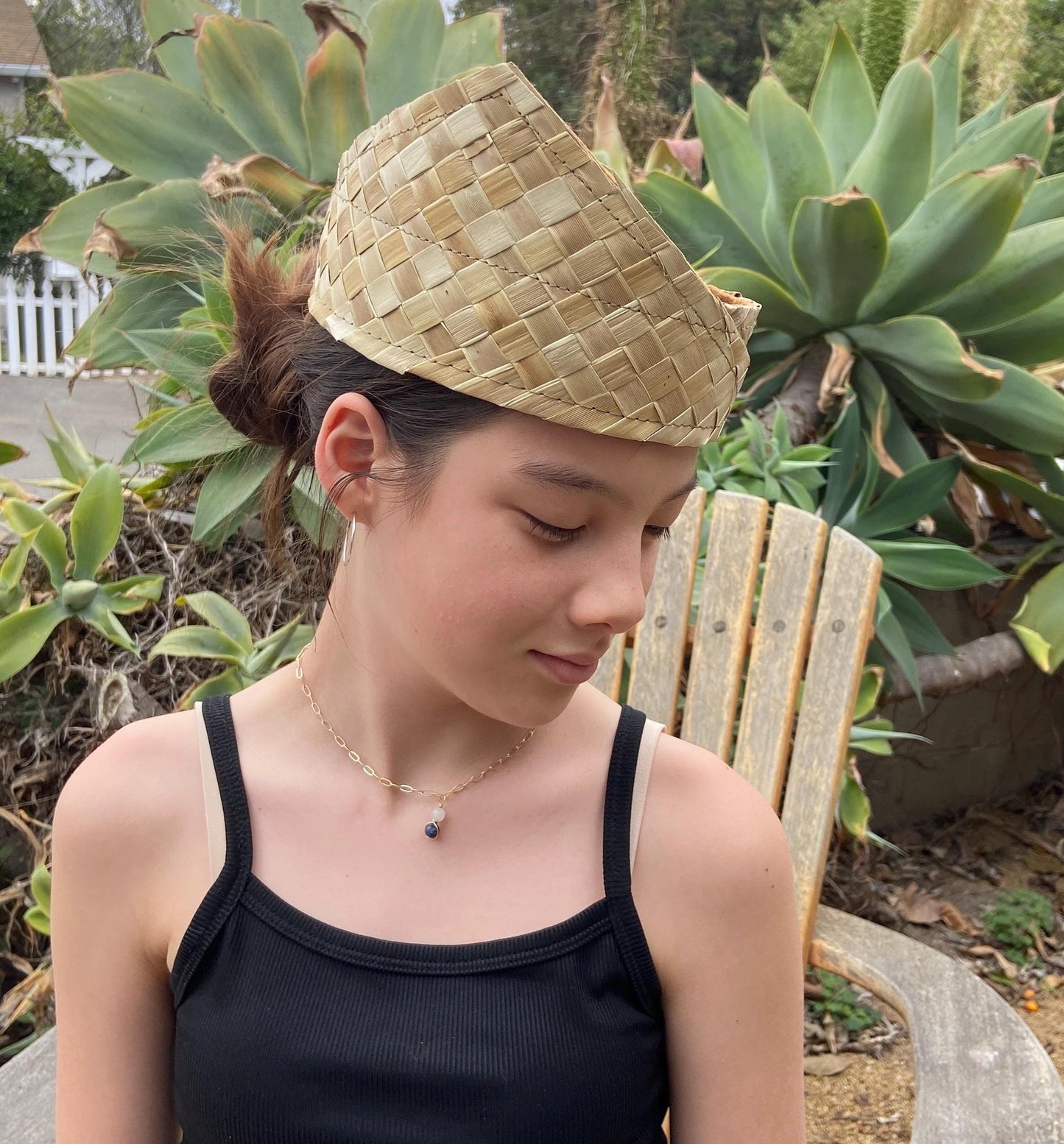 4"-8" Tall Wrapped Crown Lauhala Base