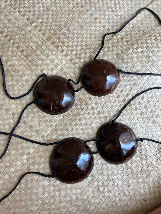 Toddler-Tween Size Natural Coconut Shell Bikini