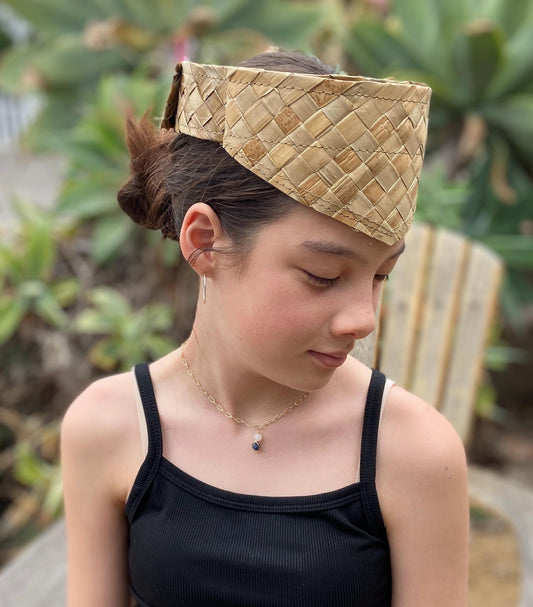 4"-8" Tall Wrapped Crown Lauhala Base