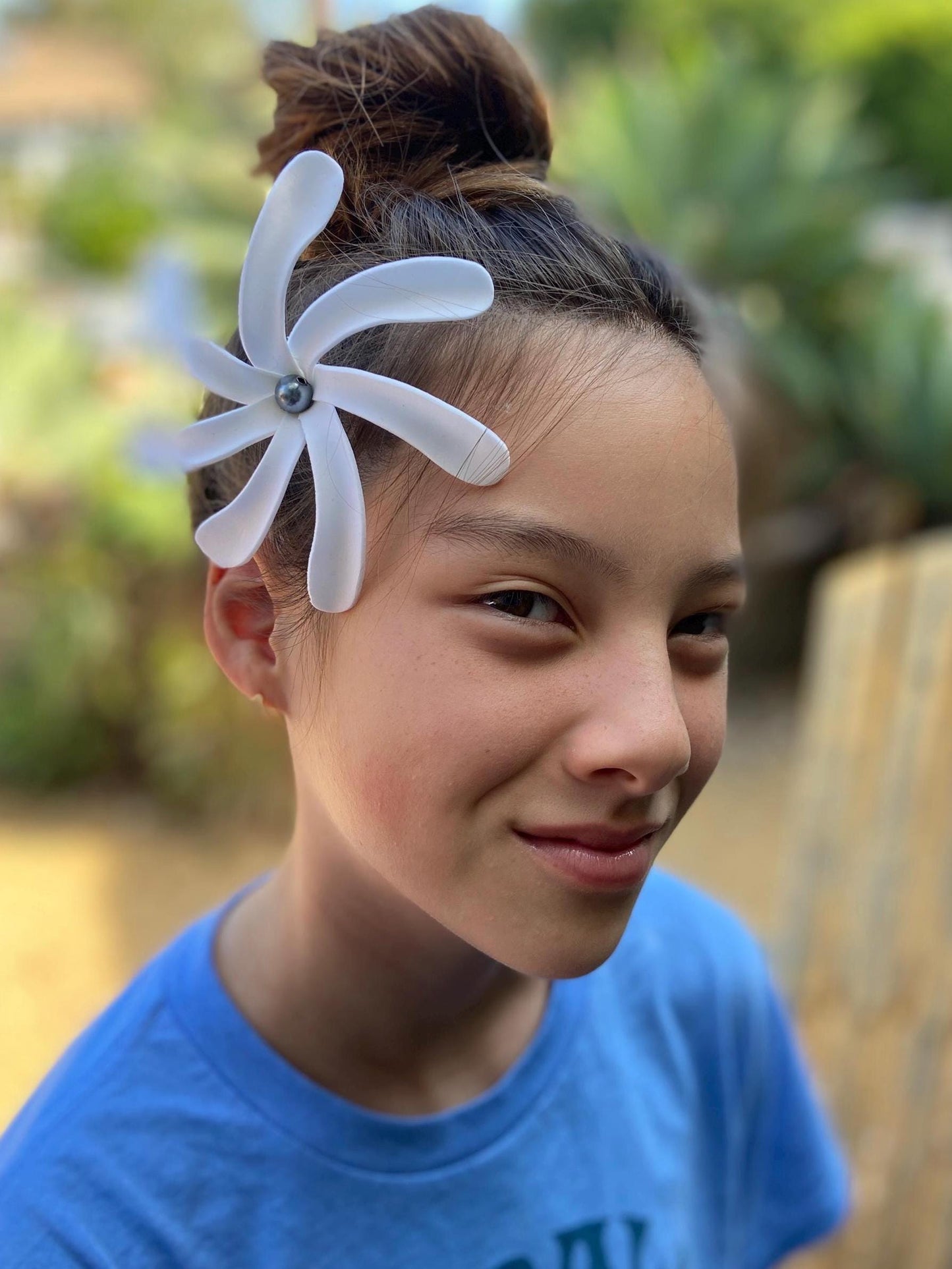 Tiare Tahitian Gardenia Faux Foam Flower Hair Pick Polynesian Dance Accessories Hula Costume Vintage apinup Hawaiian Wedding Bridesmaid Gift