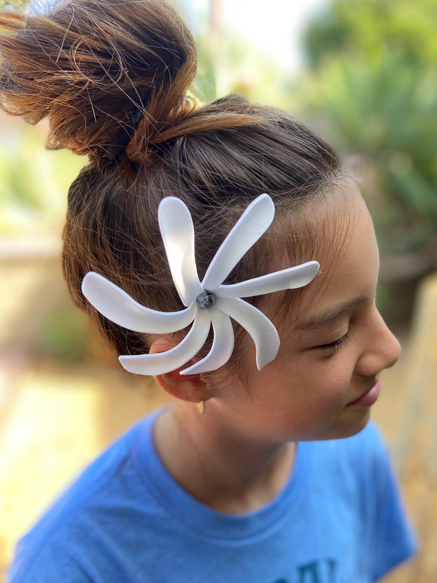 Tiare Tahitian Gardenia Faux Foam Flower Hair Pick Polynesian Dance Accessories Hula Costume Vintage apinup Hawaiian Wedding Bridesmaid Gift