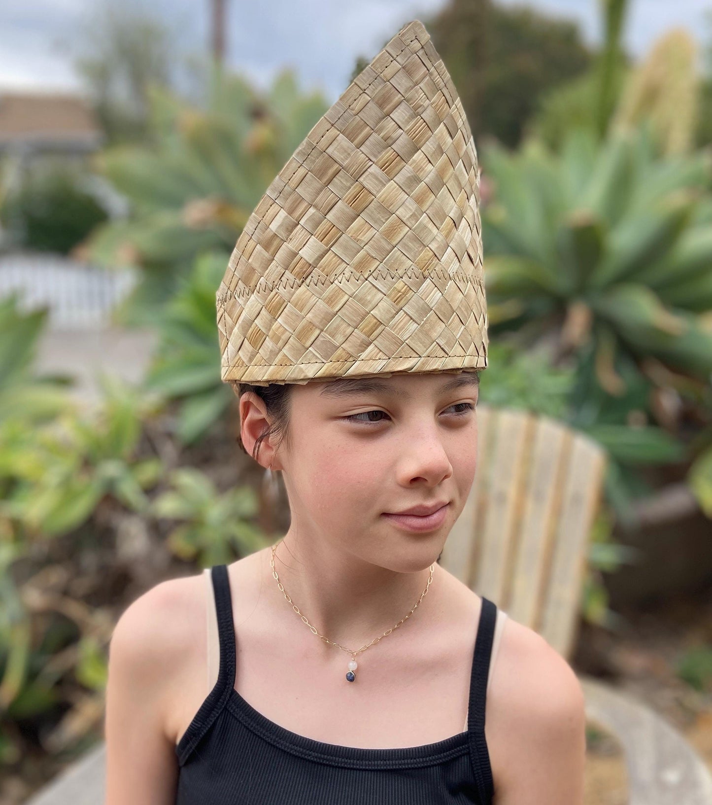 10" or 12" Tall Wrapped Crown Lauhala Headdress Base